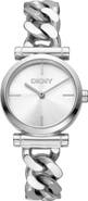 DKNY Curb Chain Link Bracelet Watch, 28mm