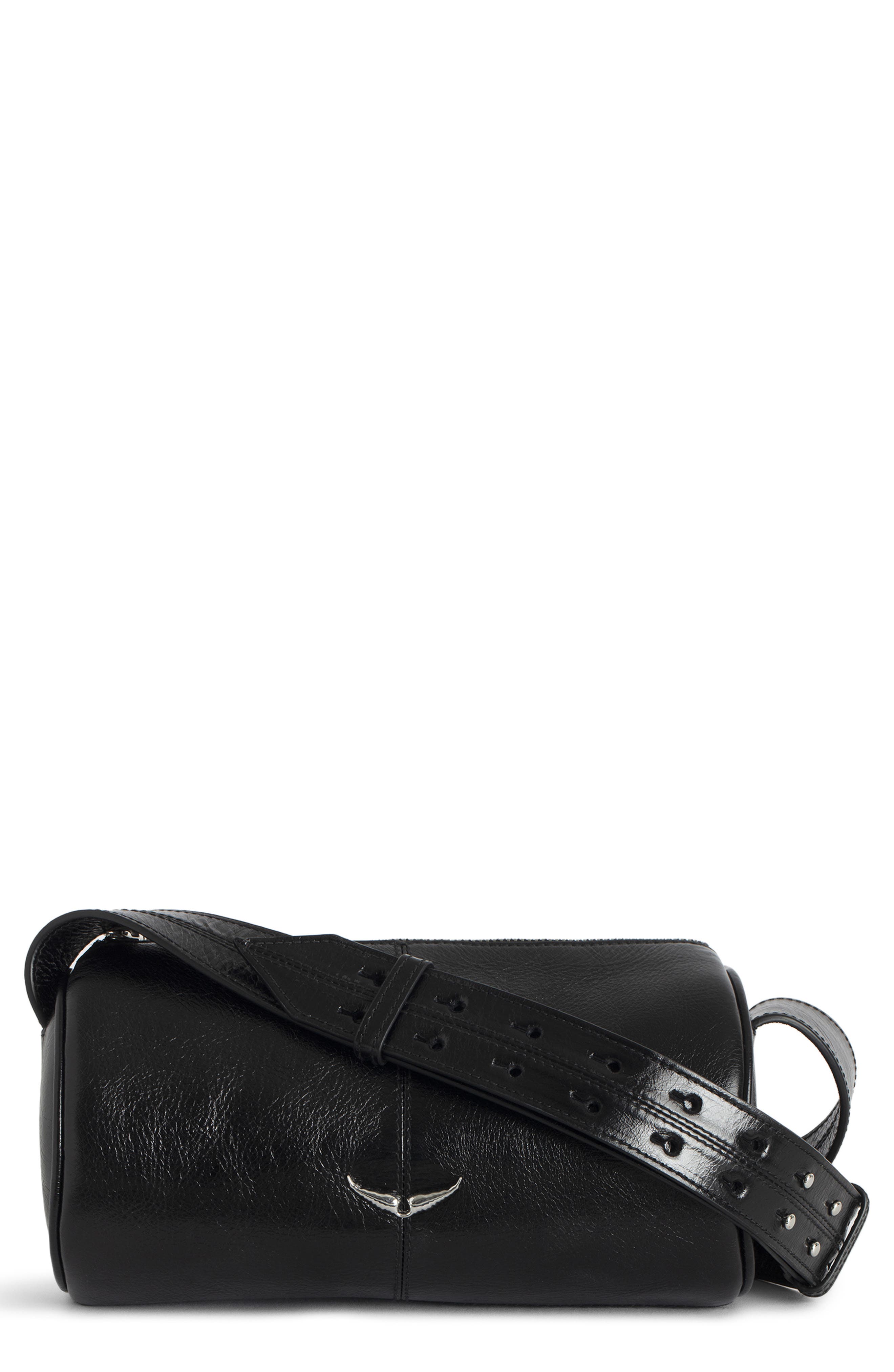 Zadig & Voltaire Le Doudou Vintage Patent Crossbody Bag, Main, color, 