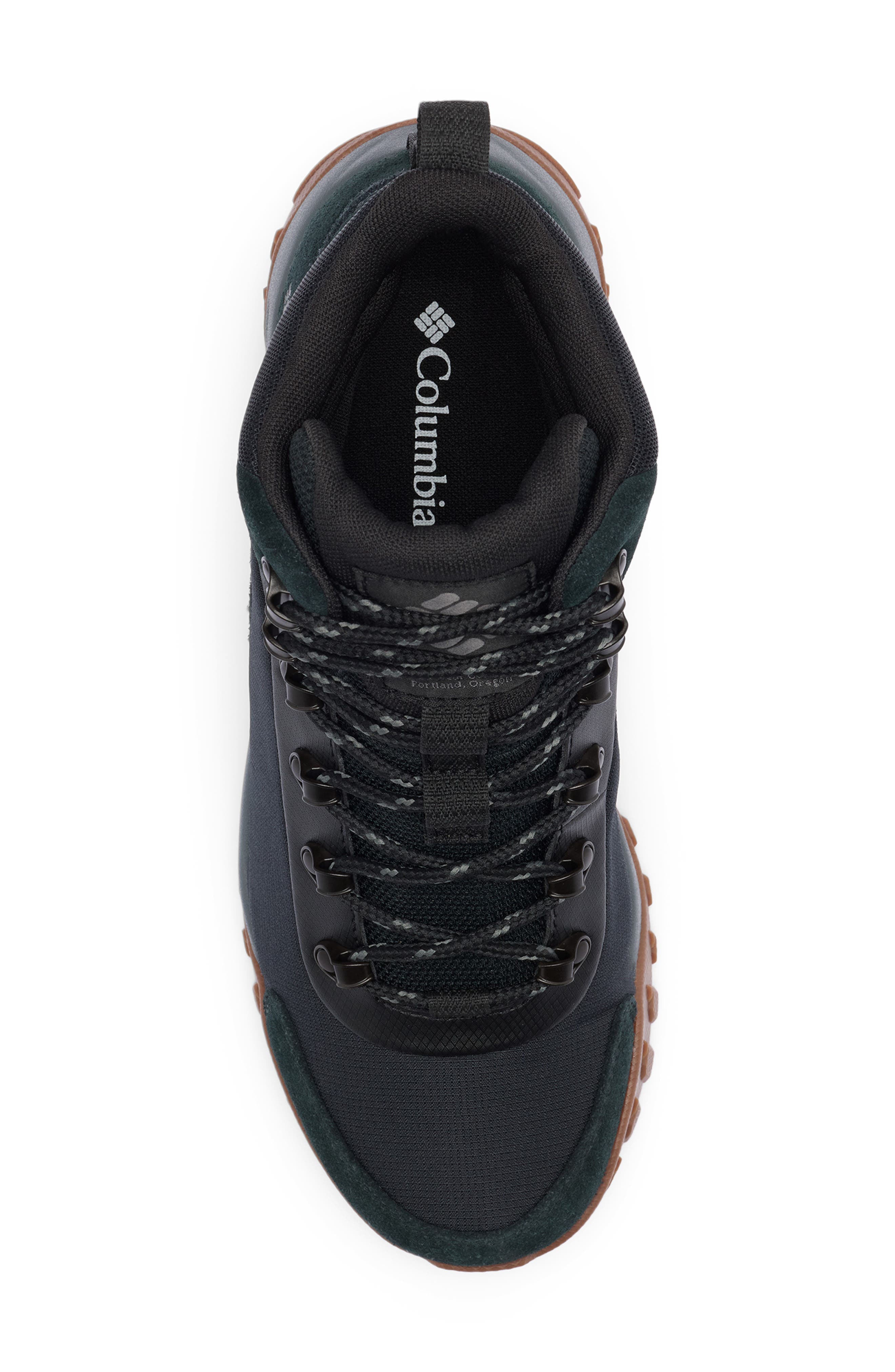 Columbia Burnsider<sup>™</sup> Waterproof Hiking Boot, Alternate, color, Black/ City Grey