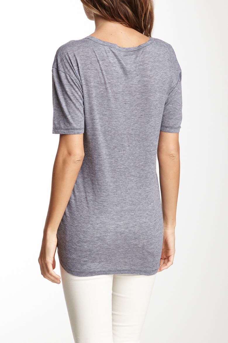 Slub V-Neck Pocket T-Shirt, Alternate, color, CHARCOAL CHIC GLASSES