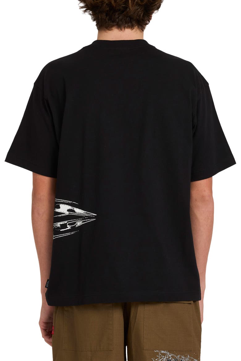 Chrome Diamond Logo Cotton Graphic T-Shirt, Alternate, color, BLACK