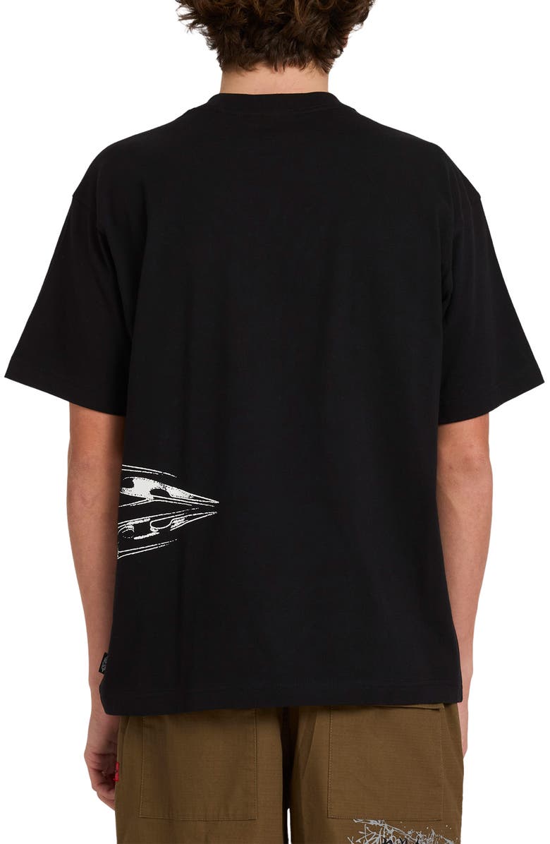 Billabong Chrome Diamond Logo Cotton Graphic T-Shirt, Alternate, color, Black
