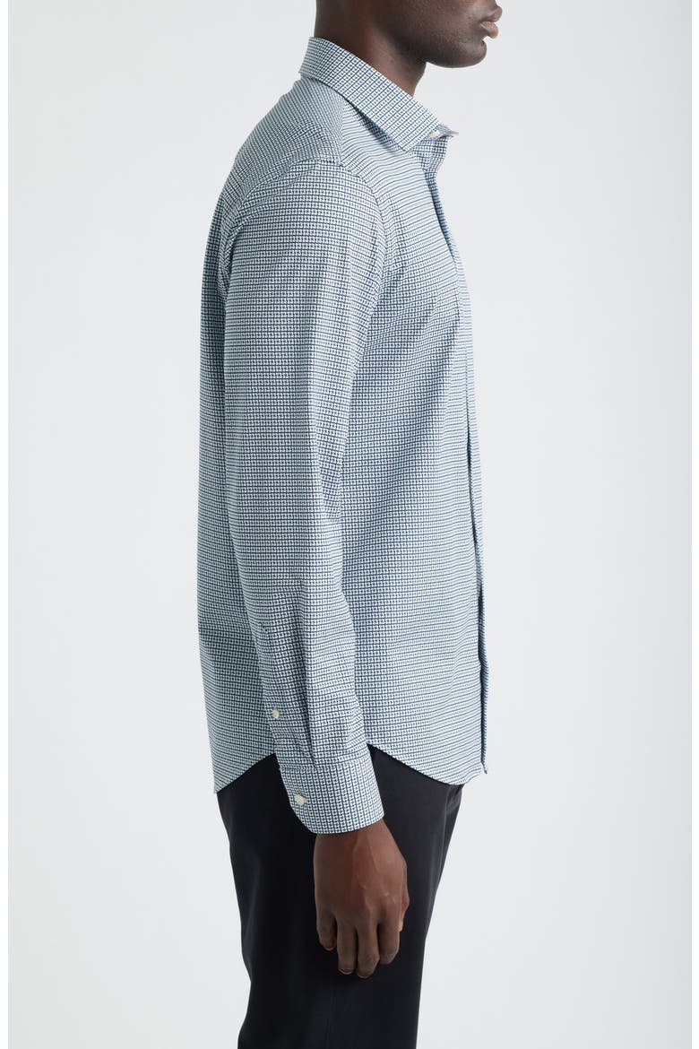 OoohCotton® Button-Up Shirt, Alternate, color, COBALT