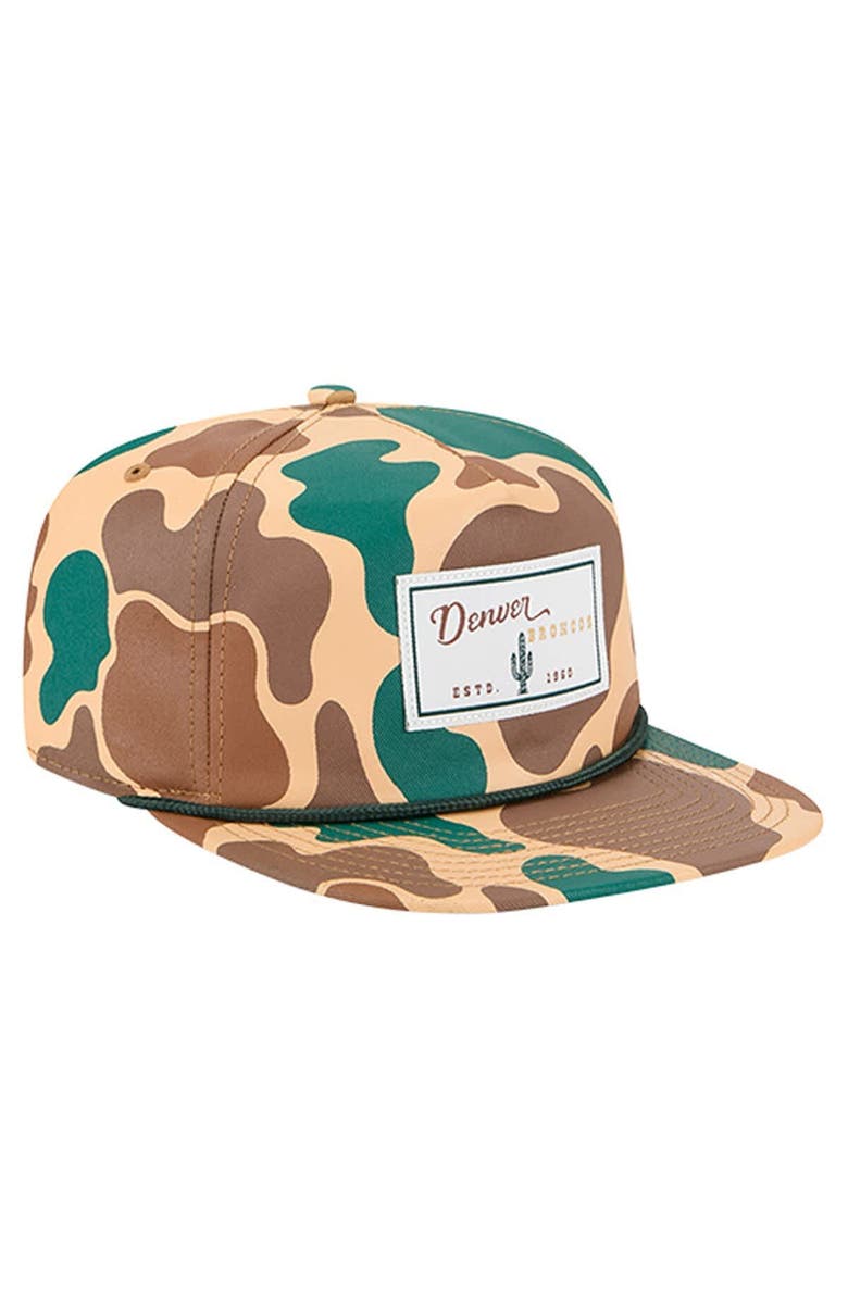 New Era Men's New Era Camo Denver Broncos Duck Rope 19TWENTY Snapback Hat, Alternate, color,