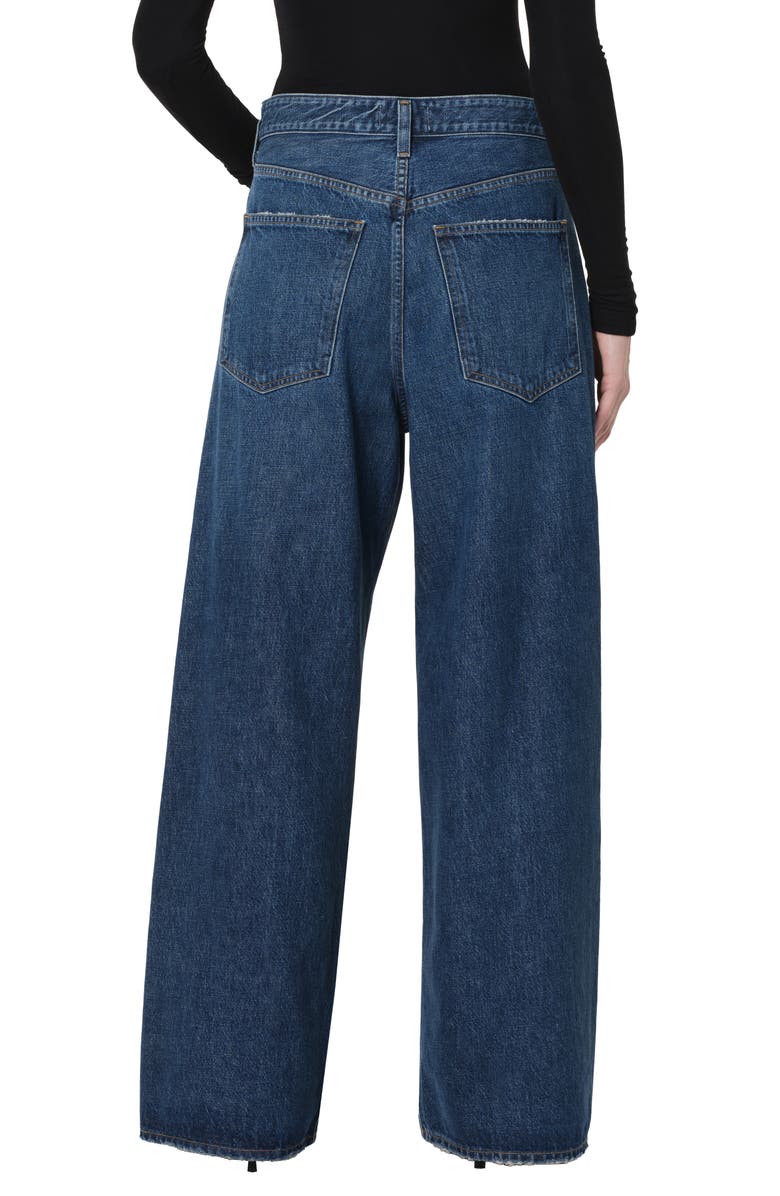 AGOLDE Vana Fold Waistband Wide Leg Jeans, Alternate, color, Nexus Dark Indigo