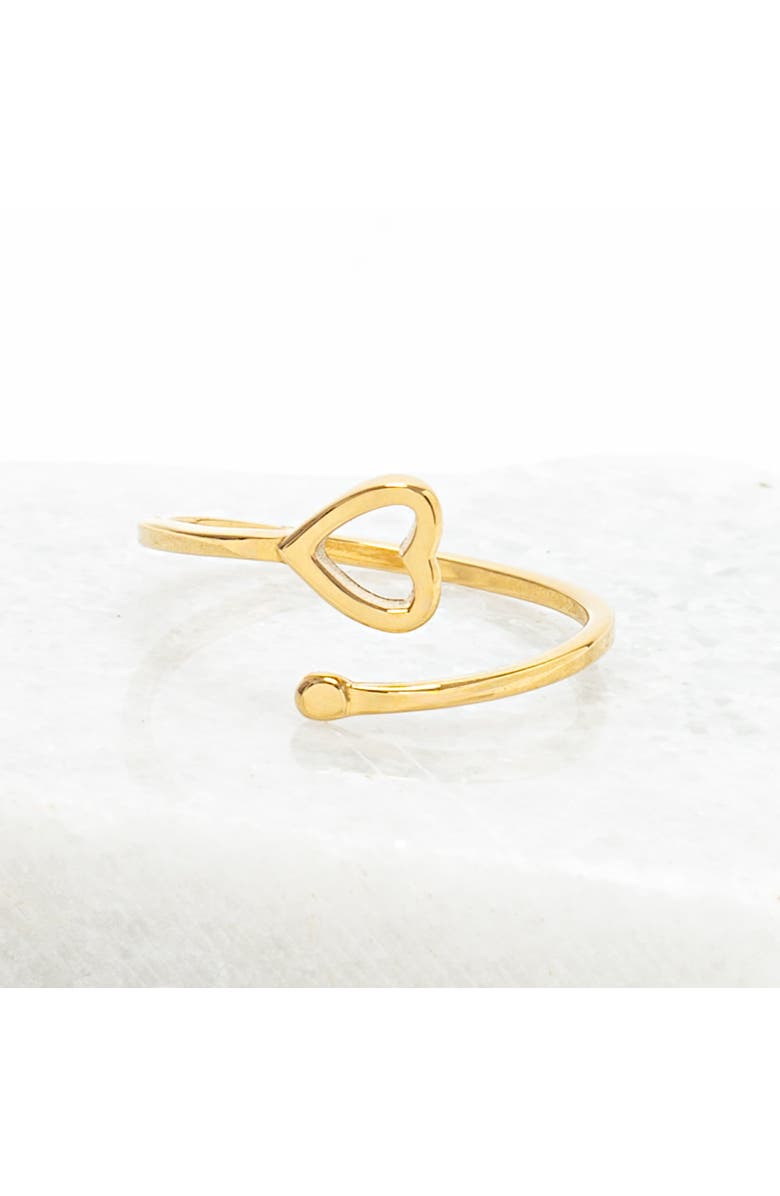 Starfish Project Ada Gold Heart Ring, Main, color, Gold