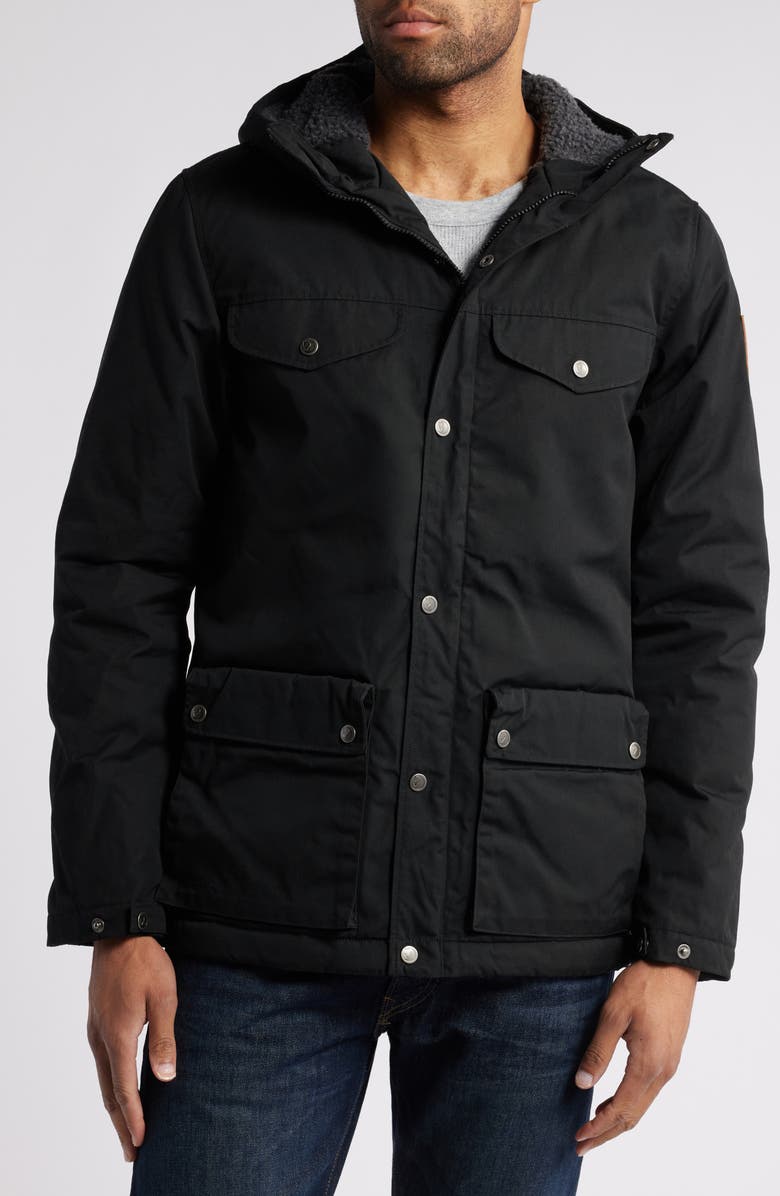 Fjällräven Greenland Winter Jacket, Alternate, color, Black
