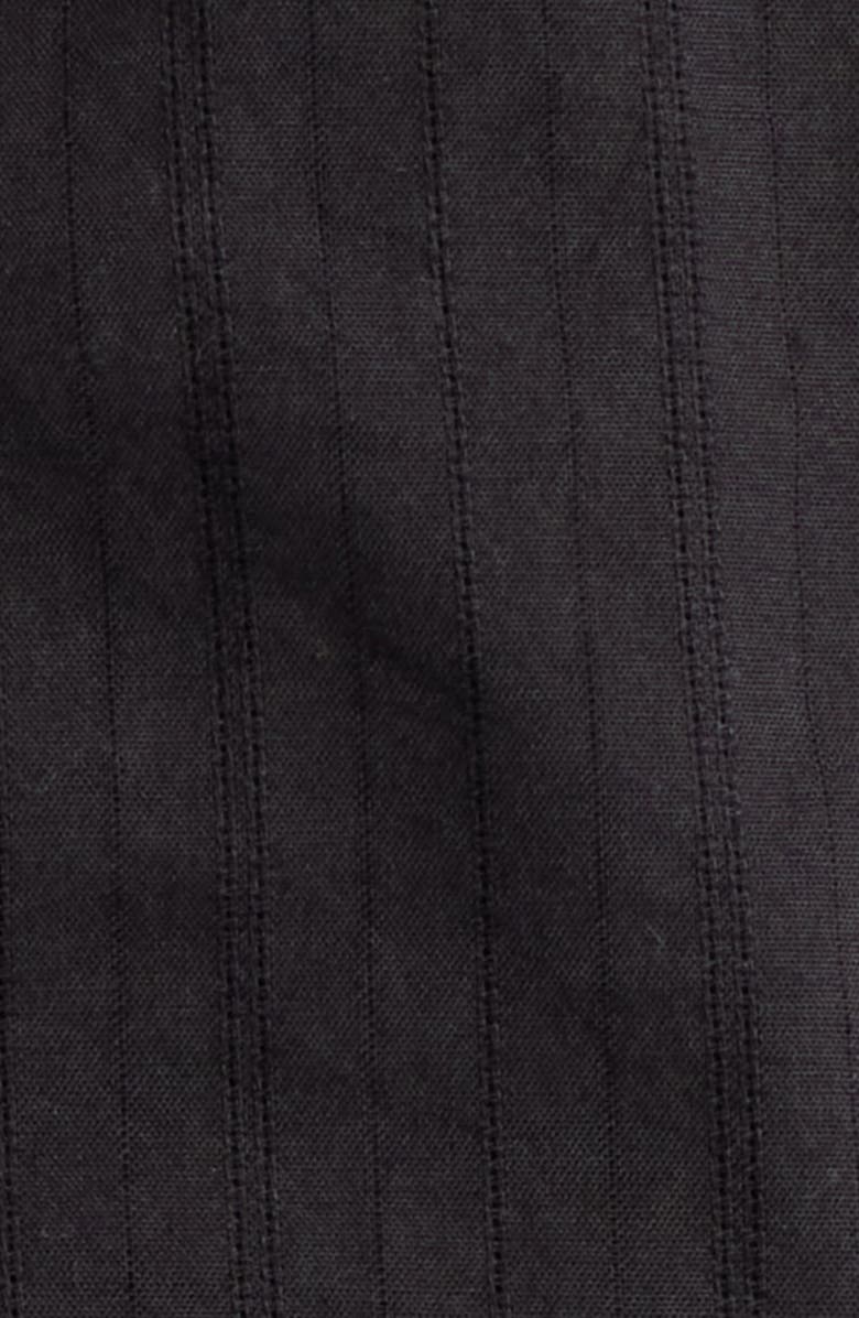 Lucky Brand Cap Sleeve Button Front Cotton Minidress, Alternate, color, Meteorite