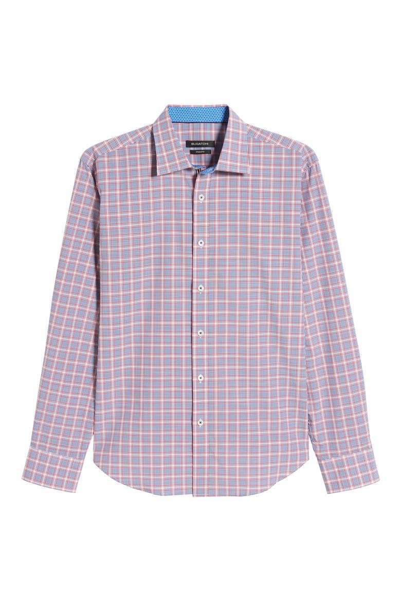 Shaped Fit Shirt, Alternate, color, RUBY