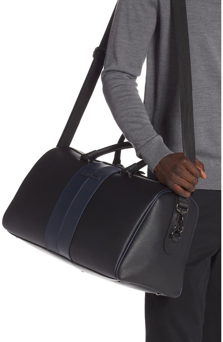 Ted Baker London Faux Leather Duffle Bag, Alternate, color,