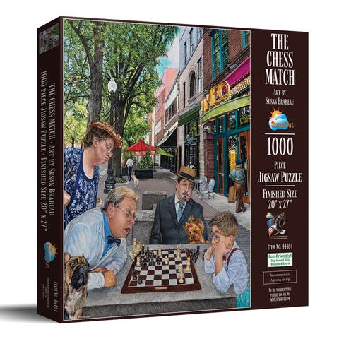 The Chess Match 1000 piece Jigsaw Puzzle for Adults