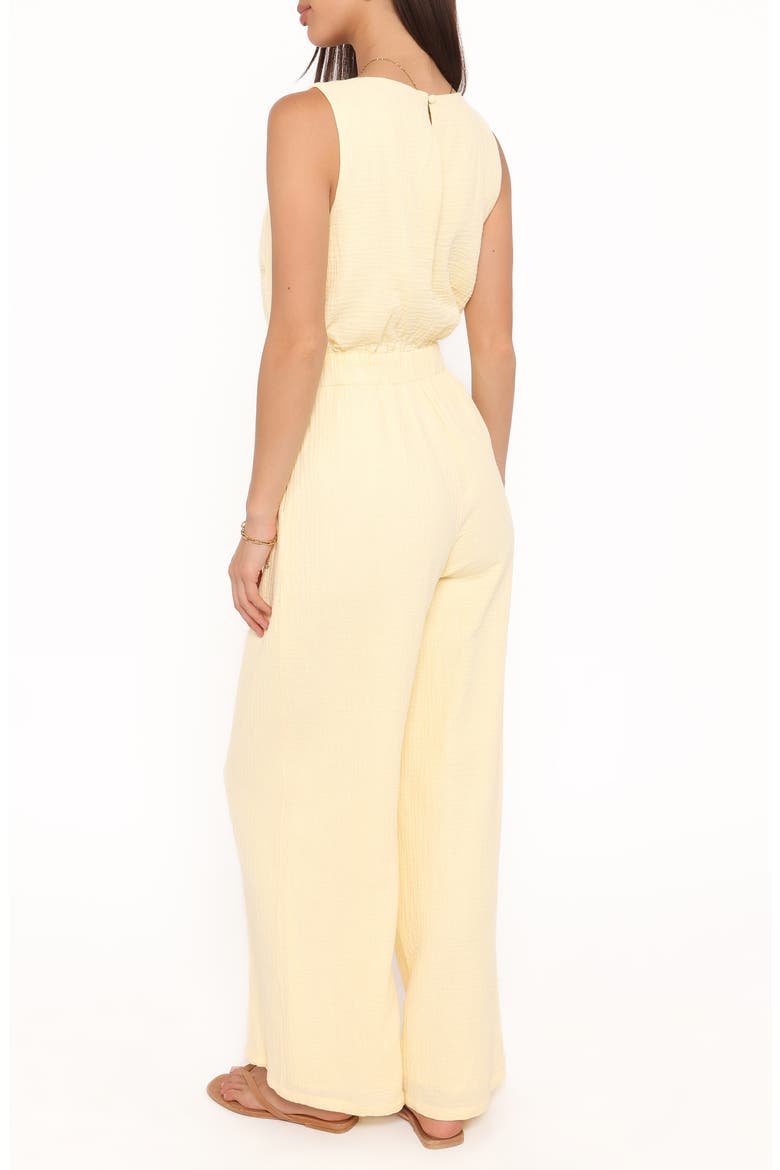 Brenna Cotton Gauze Jumpsuit, Alternate, color, BABY YELLOW