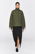 COS Shawl-Collar Quilted Jacket