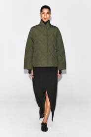 COS Shawl-Collar Quilted Jacket