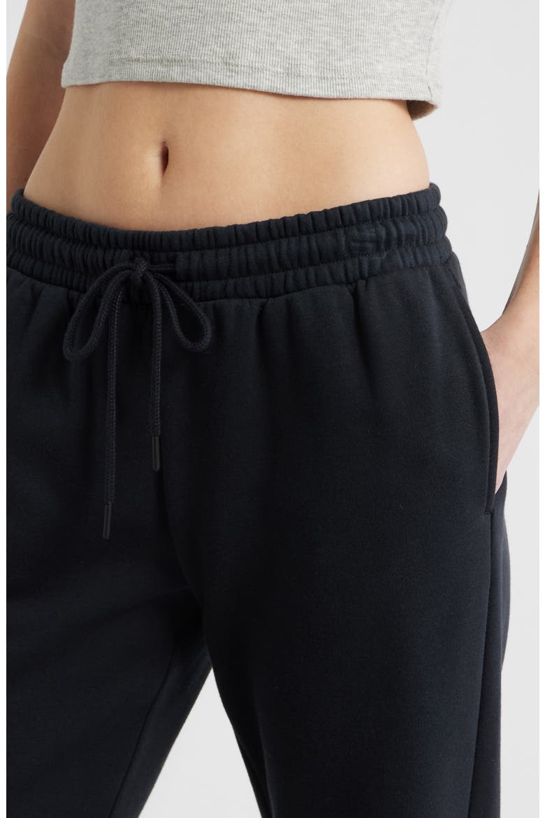 Baggy Flare Leg Sweatpants, Alternate, color, BLACK JET