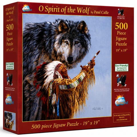 O Spirit of the Wolf 500 piece Jigsaw Puzzle for Adults