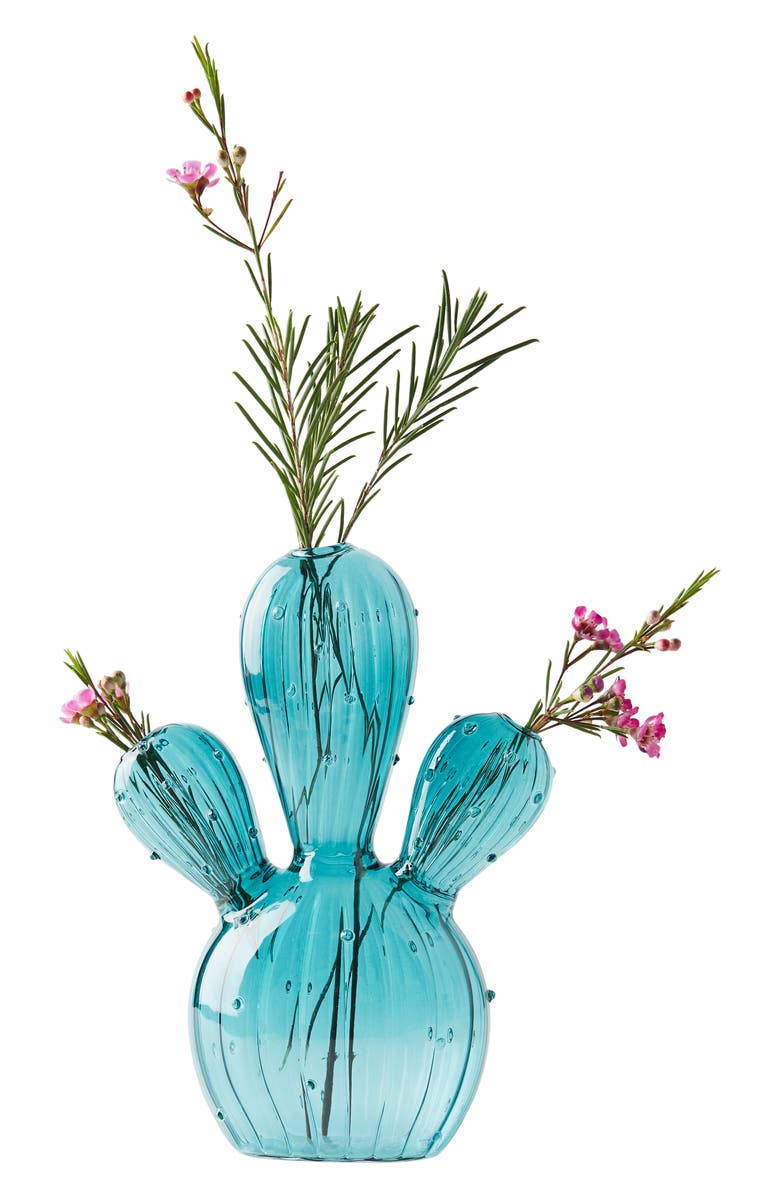 Anthropologie Home Anthropologie Glass Cactus Vase, Alternate, color,