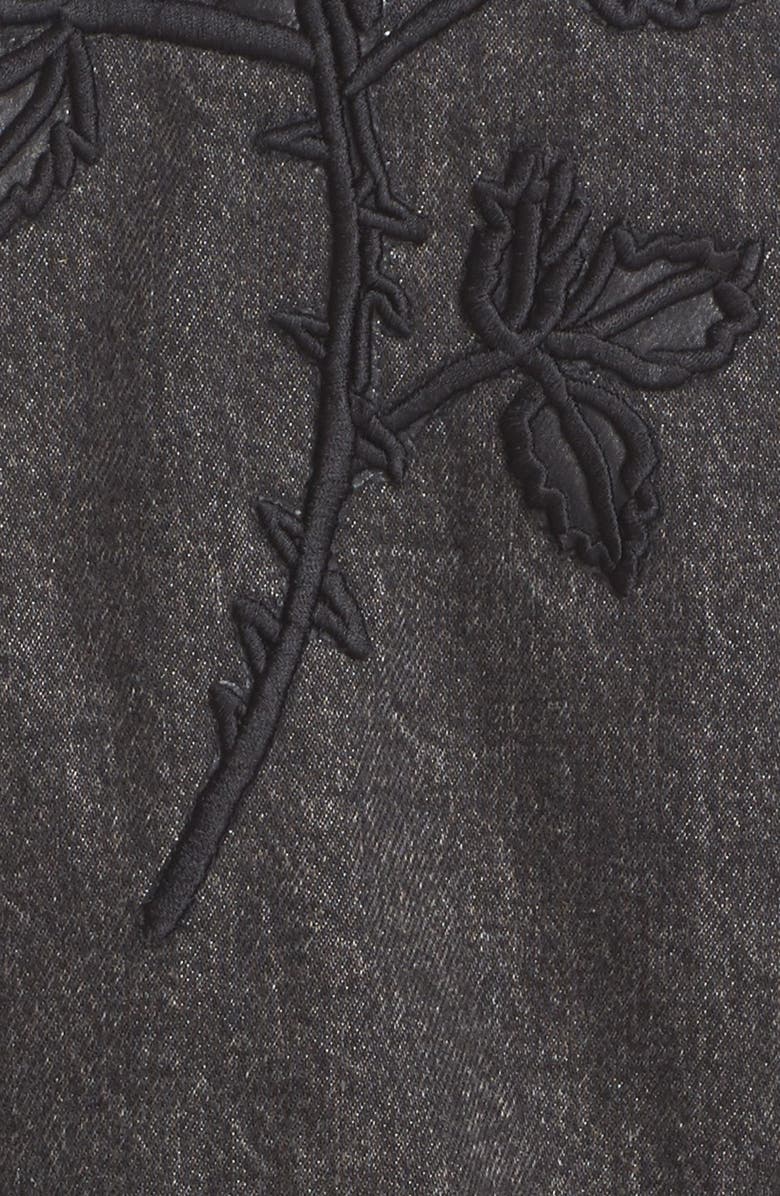 Marc Jacobs Embellished Shrunken Denim Jacket, Alternate, color, 