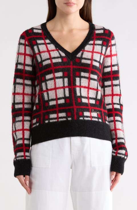 Tartan V-Neck Sweater