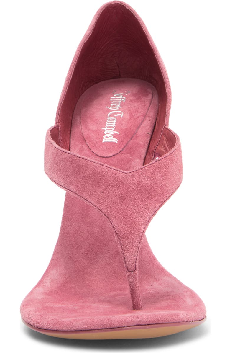 Jeffrey Campbell Rhian Stiletto Sandal, Alternate, color, Dusty Rose Suede
