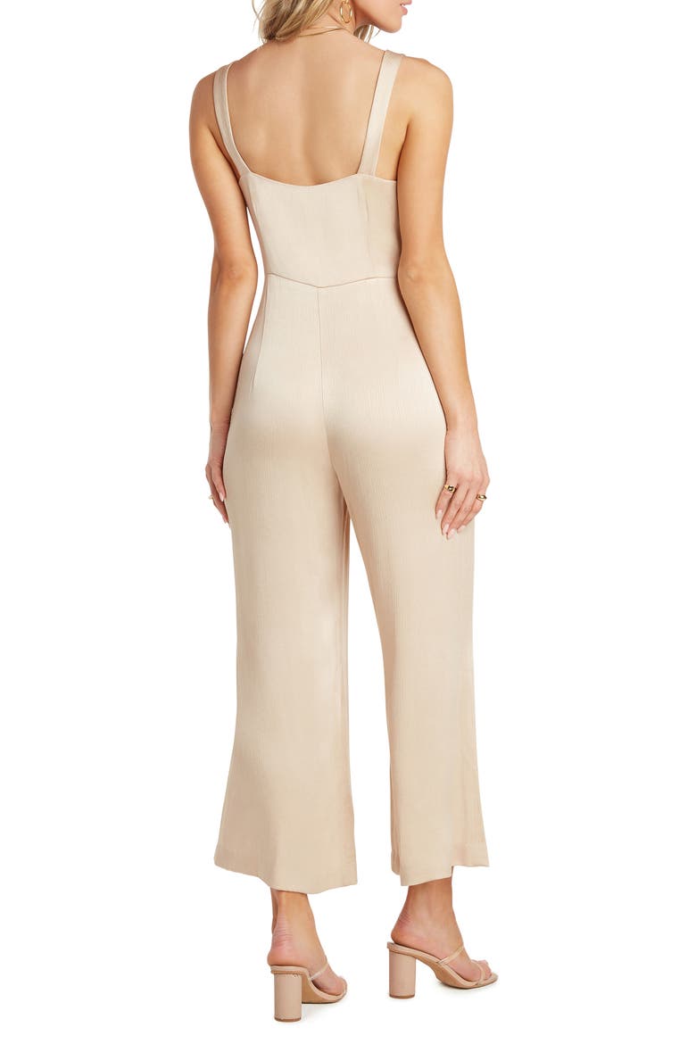 Jess Satin Jumpsuit, Alternate, color, ROSE