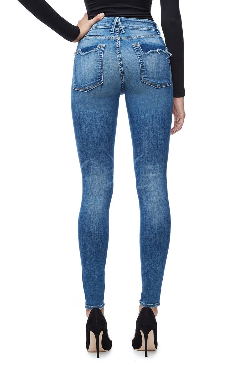 Good Legs High Waist Skinny Jeans, Alternate, color, BLUE 107