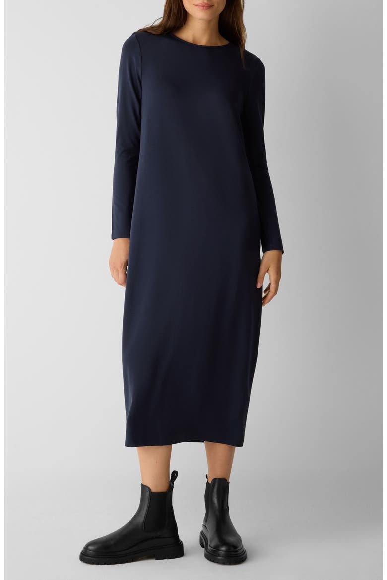 Long Sleeve Maxi Dress, Main, color, INK