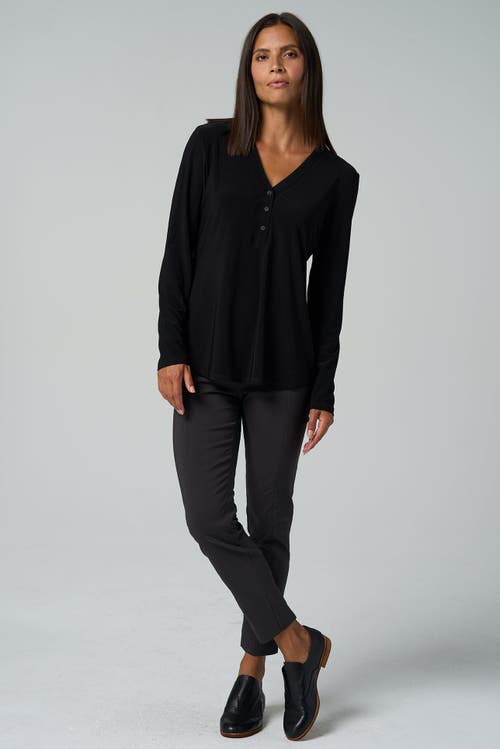 Franne Golde All Season Slim Stretch Ankle Pant With Back Slit