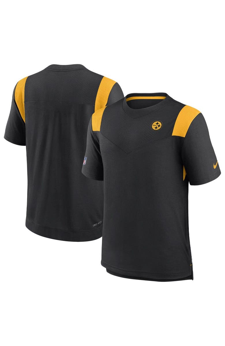 Nike Men's Nike Black Pittsburgh Steelers Sideline Tonal Logo Performance Player T-Shirt, Main, color, Black