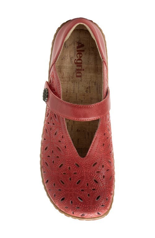 Alegria By Pg Lite Ophelia Clog In Red