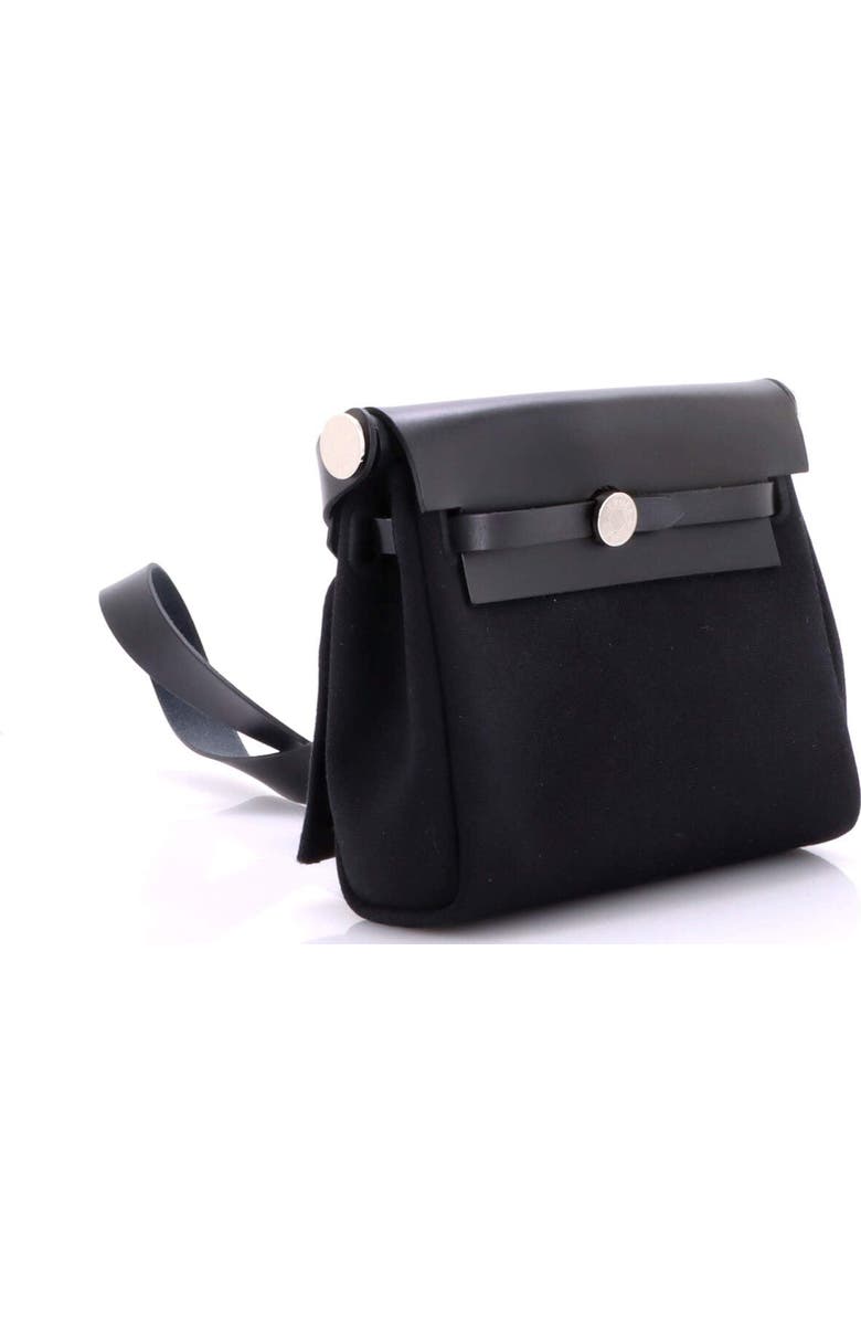 Pre-Owned Hermes Herbag Zip Toile and Leather 20, Alternate, color, Noir