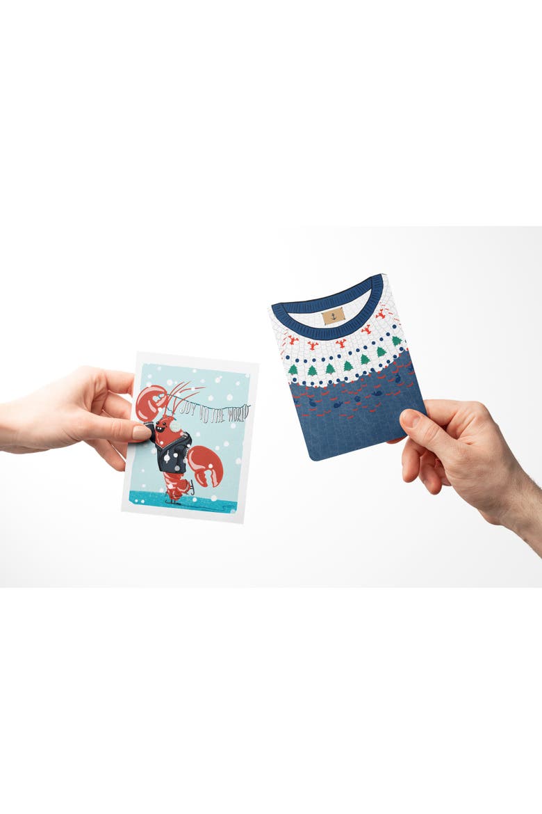 Holiday/Christmas Nautical Assorted Set of Greeting Cards, Alternate, color, Multi-Pack