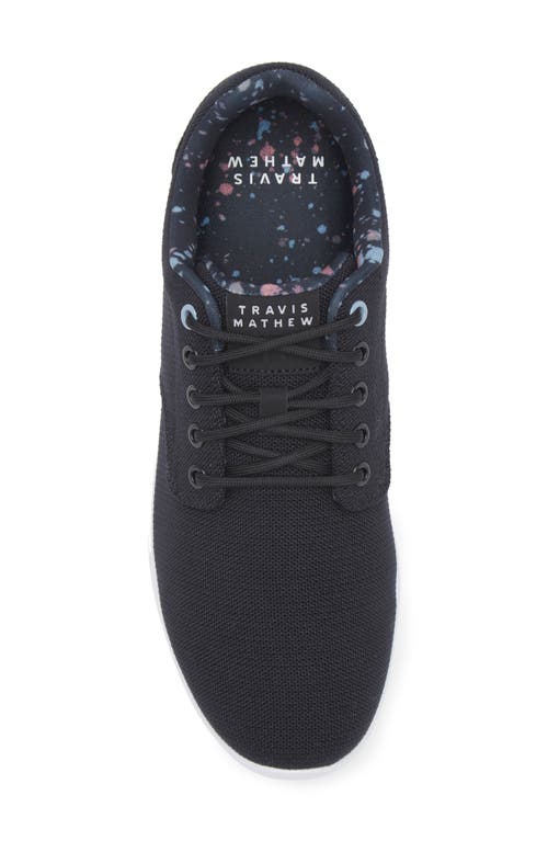 Travismathew The Daily Ii Knit Sneaker In Black/splatter