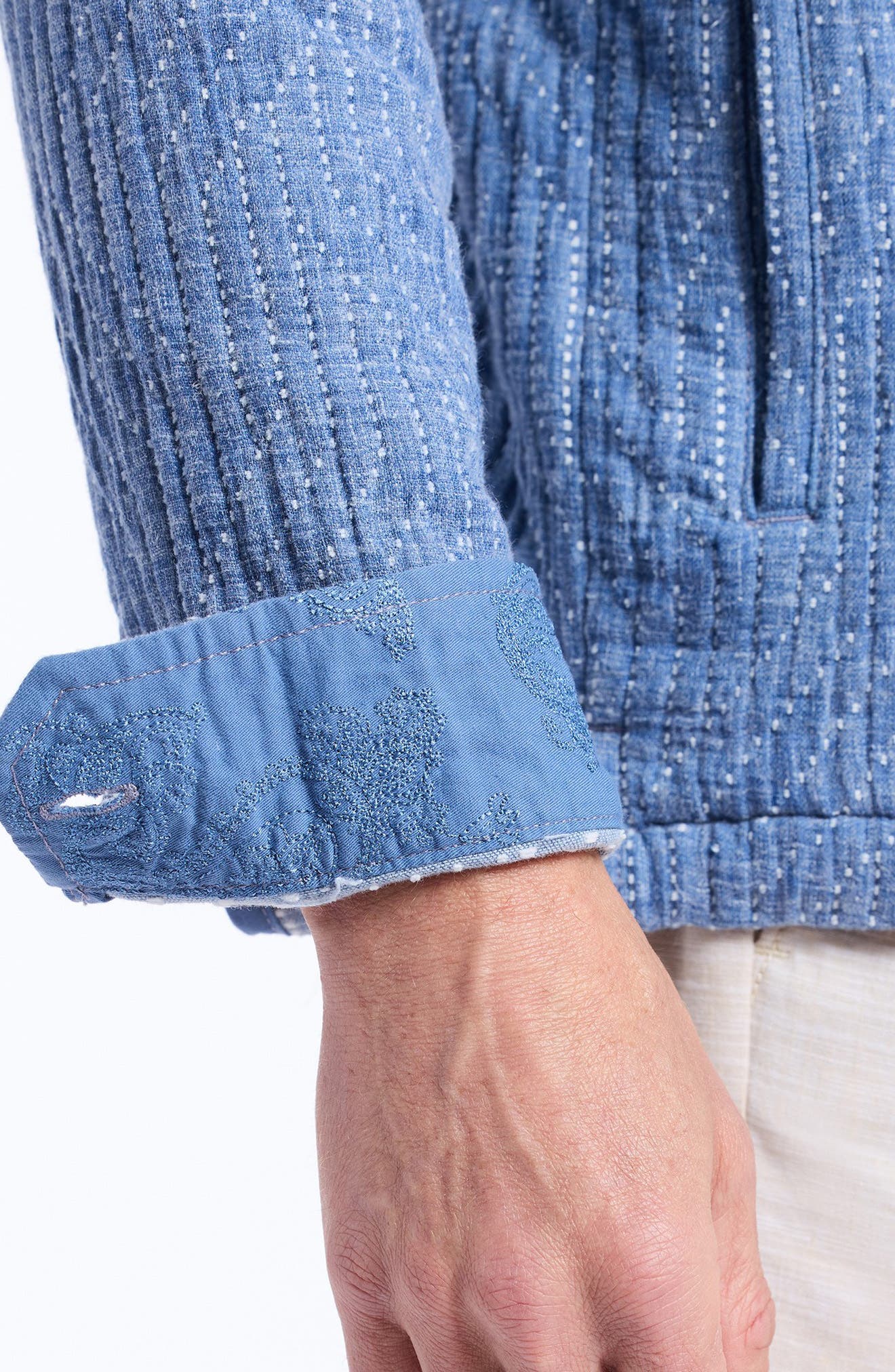 Мужские Robert Graham Shawell Woven Shirt Jacket — фото 7