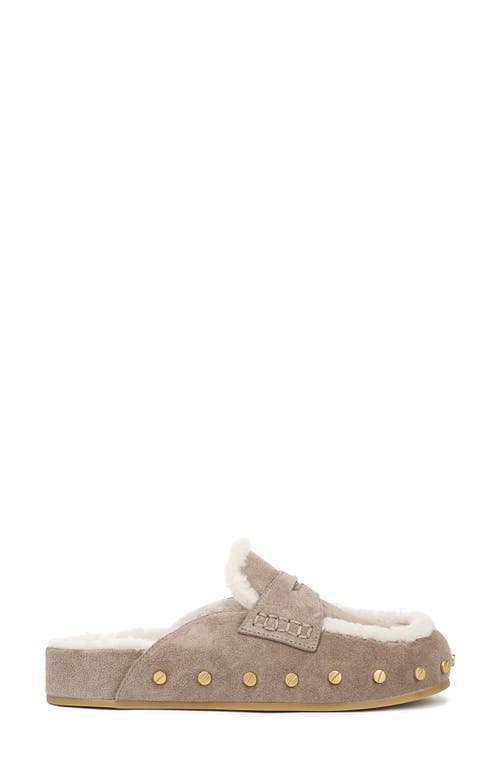Veronica Beard Fenix Genuine Shearling Mule In Brown