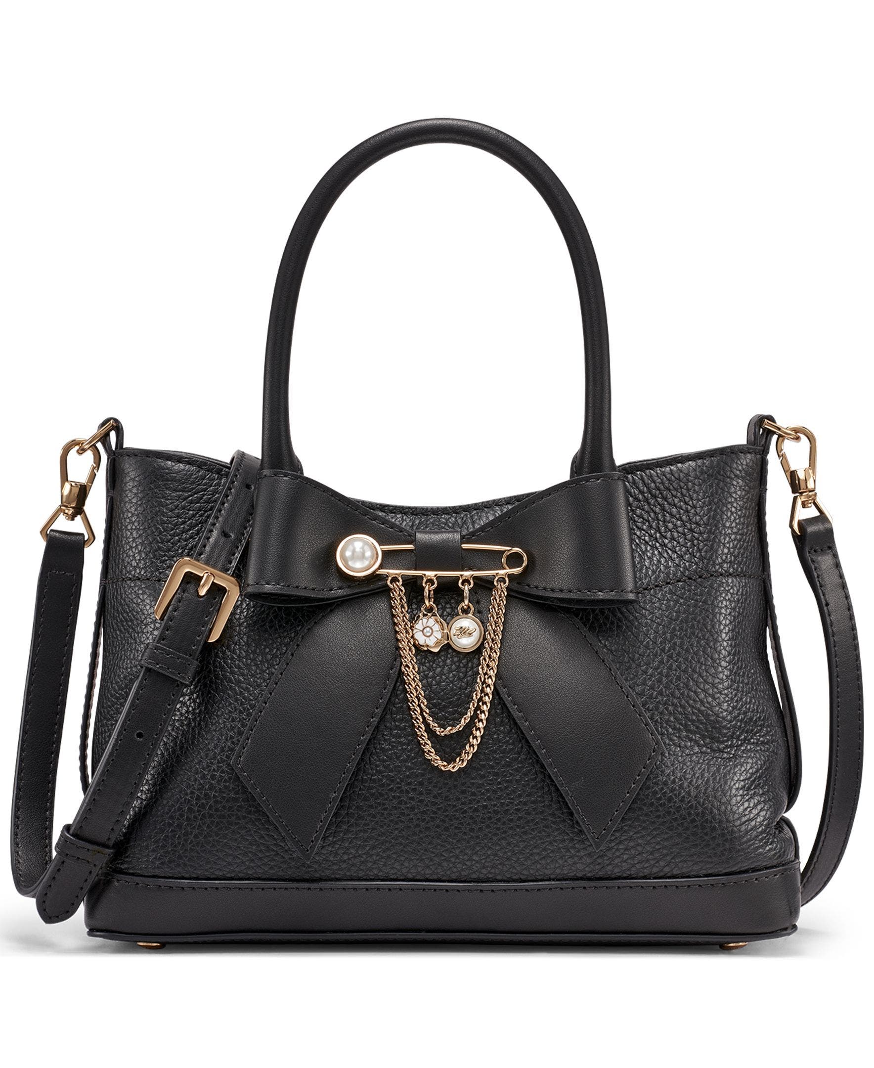 KARL LAGERFELD PARIS Gisele Crossbody, Main, color, Black