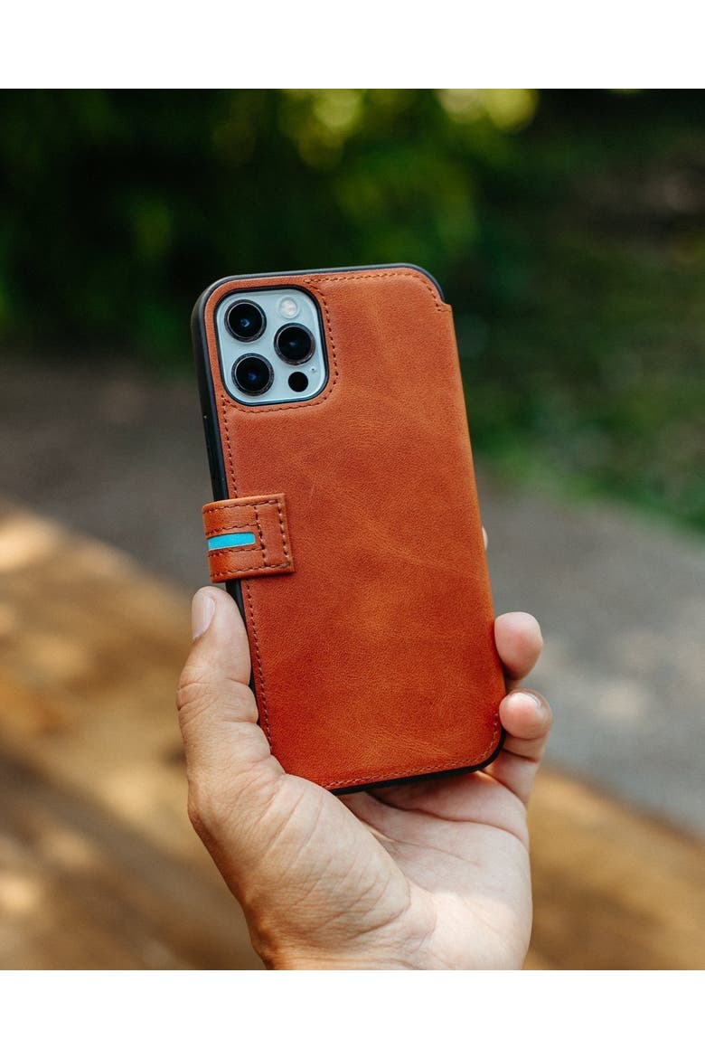 The Executive Leather iPhone Folio Case, Alternate, color, Tuscan Tan
