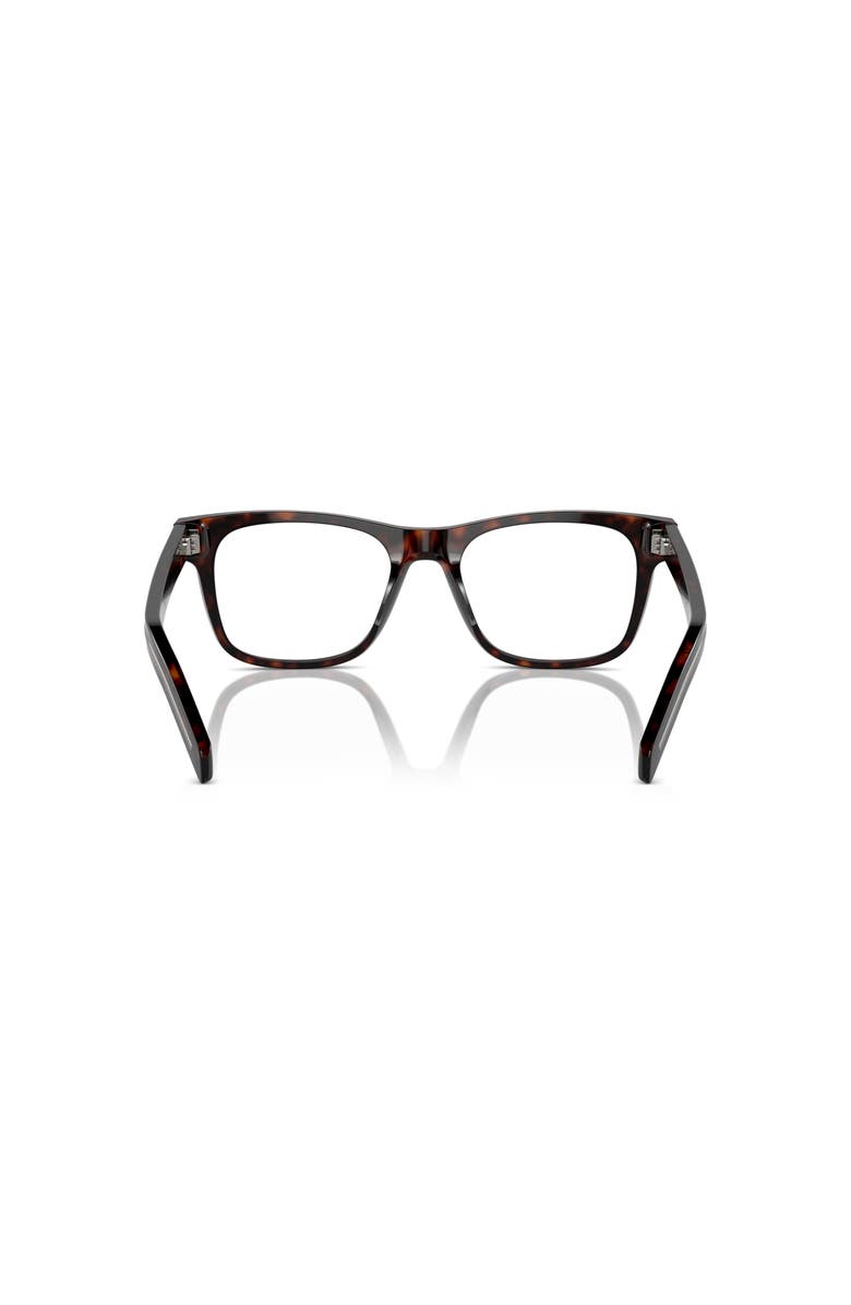 Prada 54mm Rectangle optical glasses, Alternate, color, Tortoise