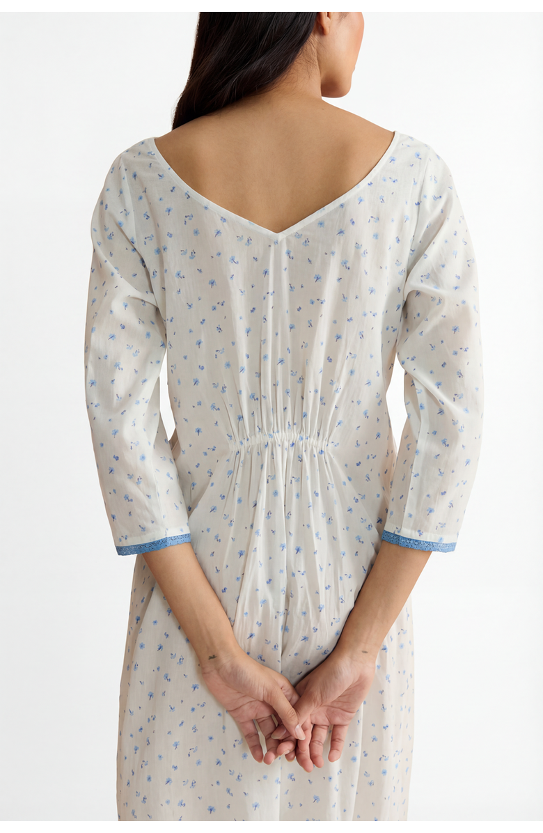 If Only If Florence Nightdress, Alternate, color, Blue Cornflower