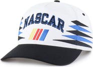 '47 Men's '47 White/Black NASCAR Diamond Cut Hitch Adjustable Hat