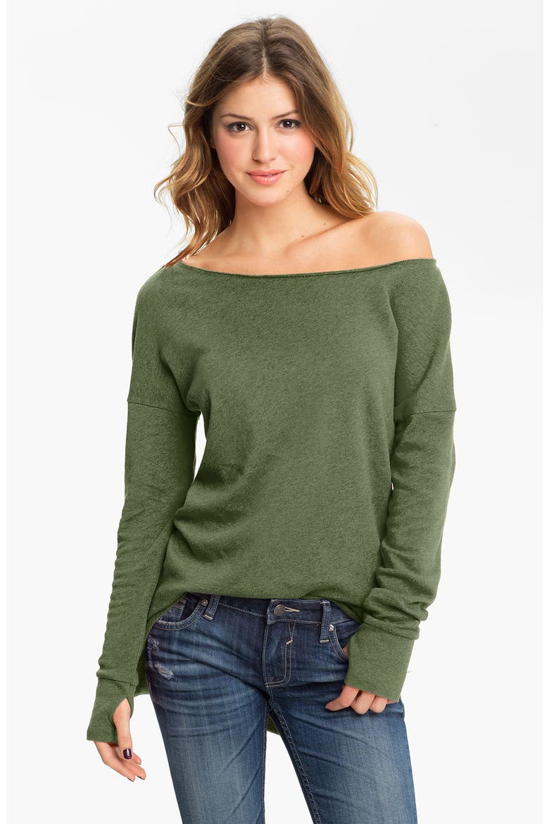 Raw Edge Tunic, Main, color, HEATHER GREY- URBAN