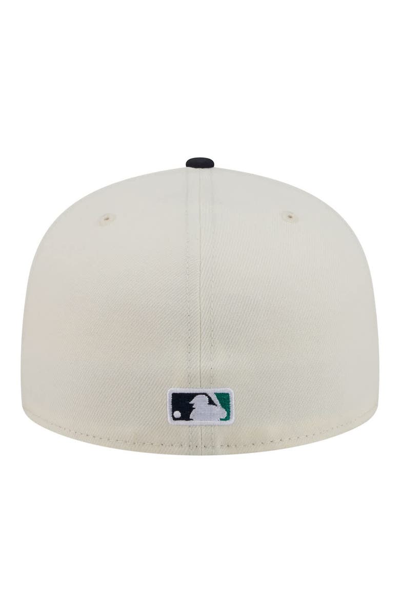 New Era Men's New Era  Cream/Navy Seattle Mariners Bullpen Cart 59FIFTY Fitted Hat, Alternate, color, Cream