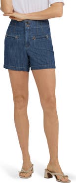 NYDJ Briella Embellished Welt Pocket Denim Shorts