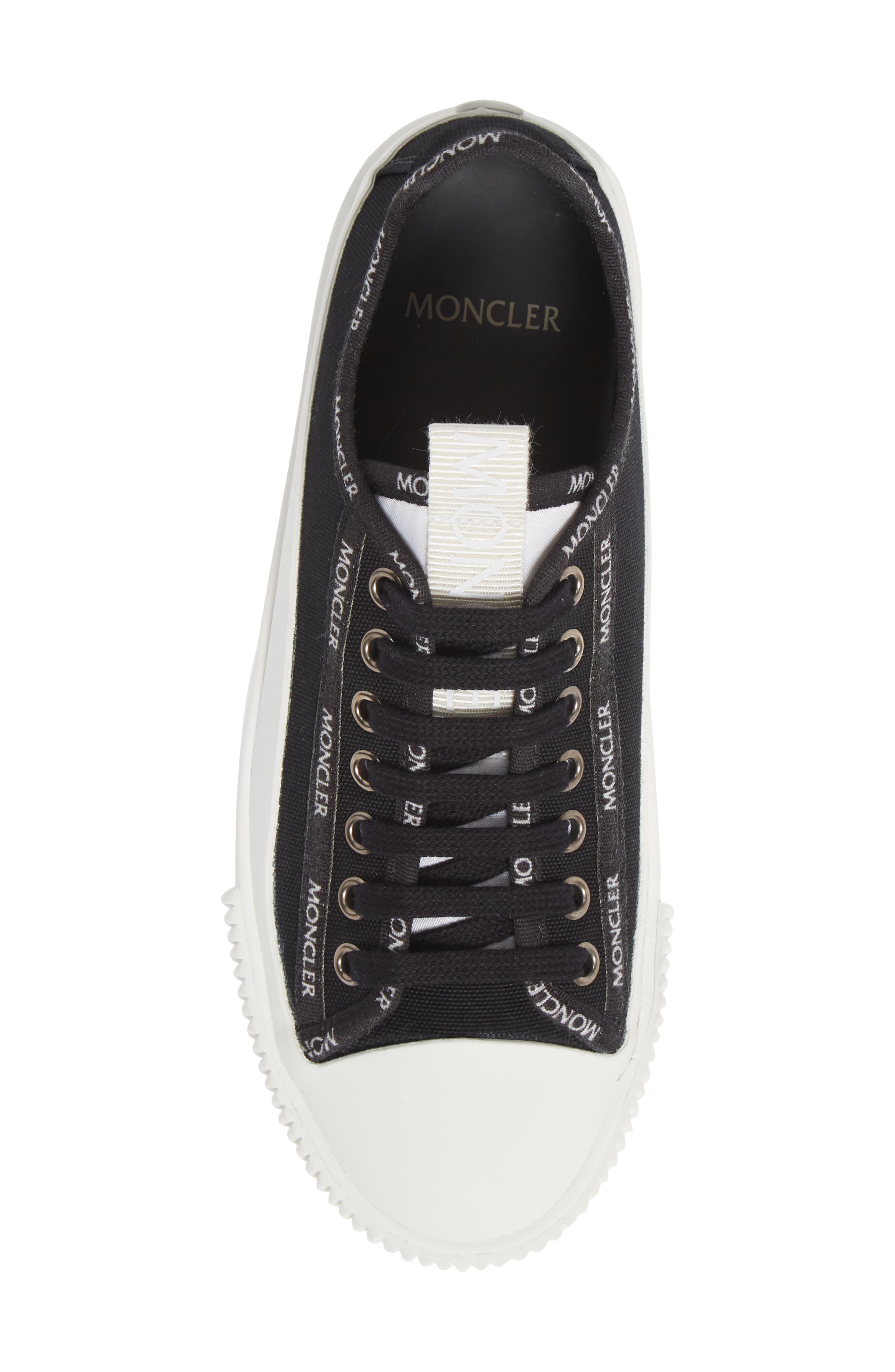 Moncler Glissierie Sneaker, Alternate, color, Black