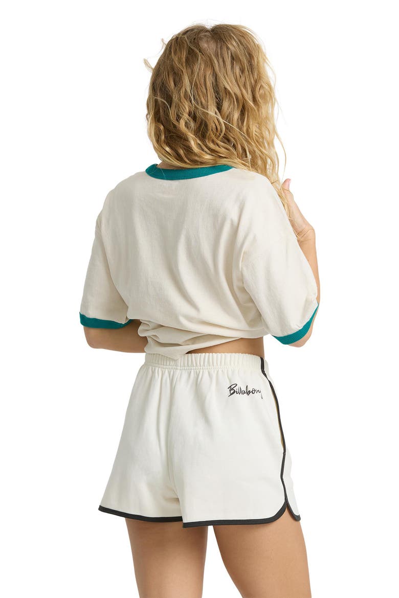 Spring Break Fleece Shorts, Alternate, color, SALT CRYSTAL