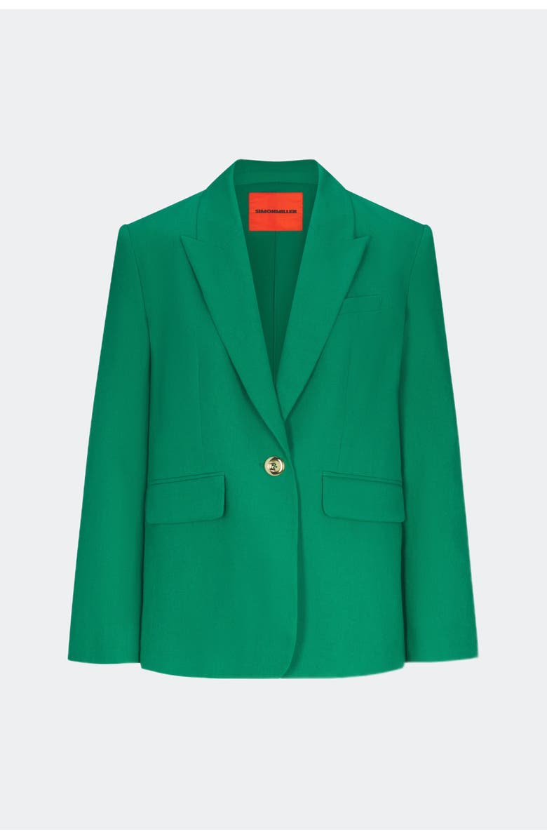 SIMONMILLER Oversized Lennox Linen Jacket, Main, color, Amazon Green