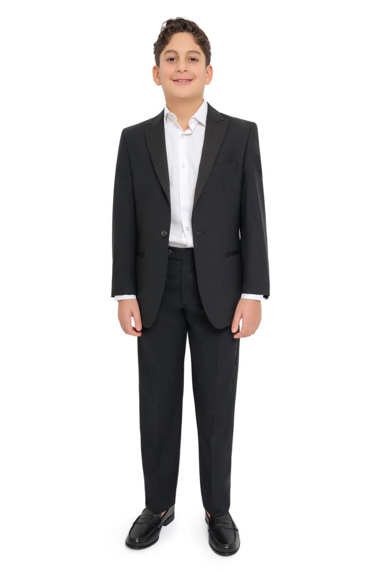 Kids' Z33 Wool Blend Tuxedo, Main, color, BLACK