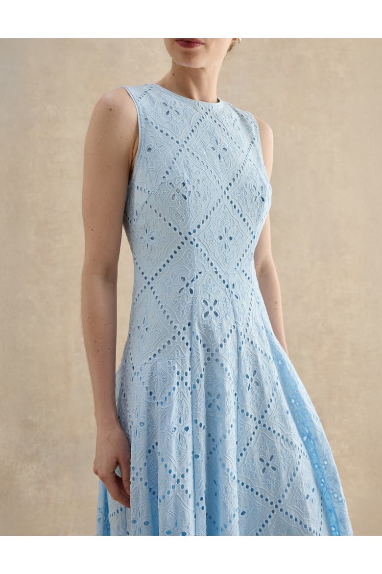 Lexia Embroidered Dress, Alternate, color, Paleblue