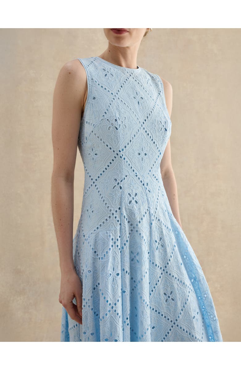 HOBBS LONDON Lexia Embroidered Dress, Alternate, color, Paleblue