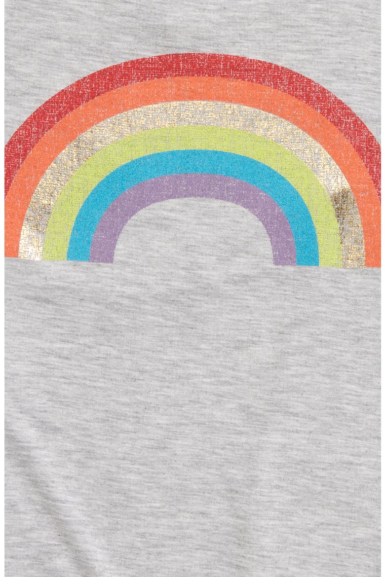 Kids' Graphic Tee, Alternate, color, GREY LIGHT HEATHER RAINBOW